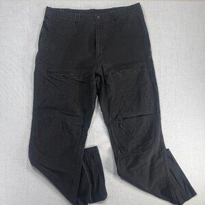 VTG Polo Sport Ralph Lauren Pants Utility Black Cotton Reinforced Knees 38x34